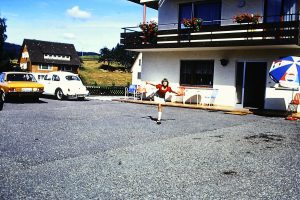 Rollschuhe fahren 1972